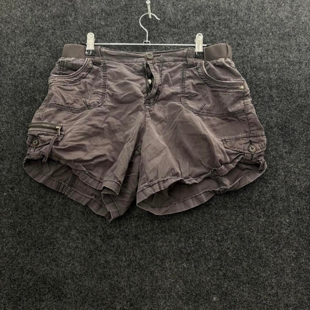 Unionbay Y2K Cargo Mini Shorts Women's Size 5 6 Gray Low Rise Utility